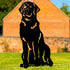 Black Chocolate Red Fox Labrador Statue Dog Owner Gift Garden Ornament